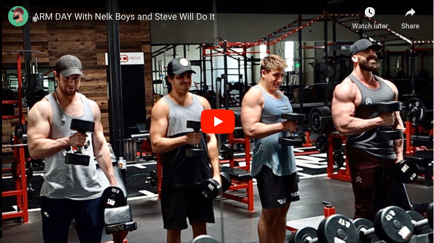 ARM DAY WITH NELK BOYS AND STEVE WILL DO IT | Bradley Martyn YouTube