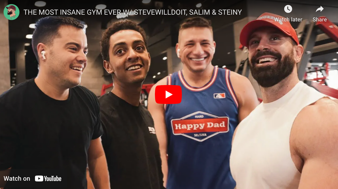 THE MOST INSANE GYM EVER W/ STEVEWILLDOIT, SALIM & STEINY