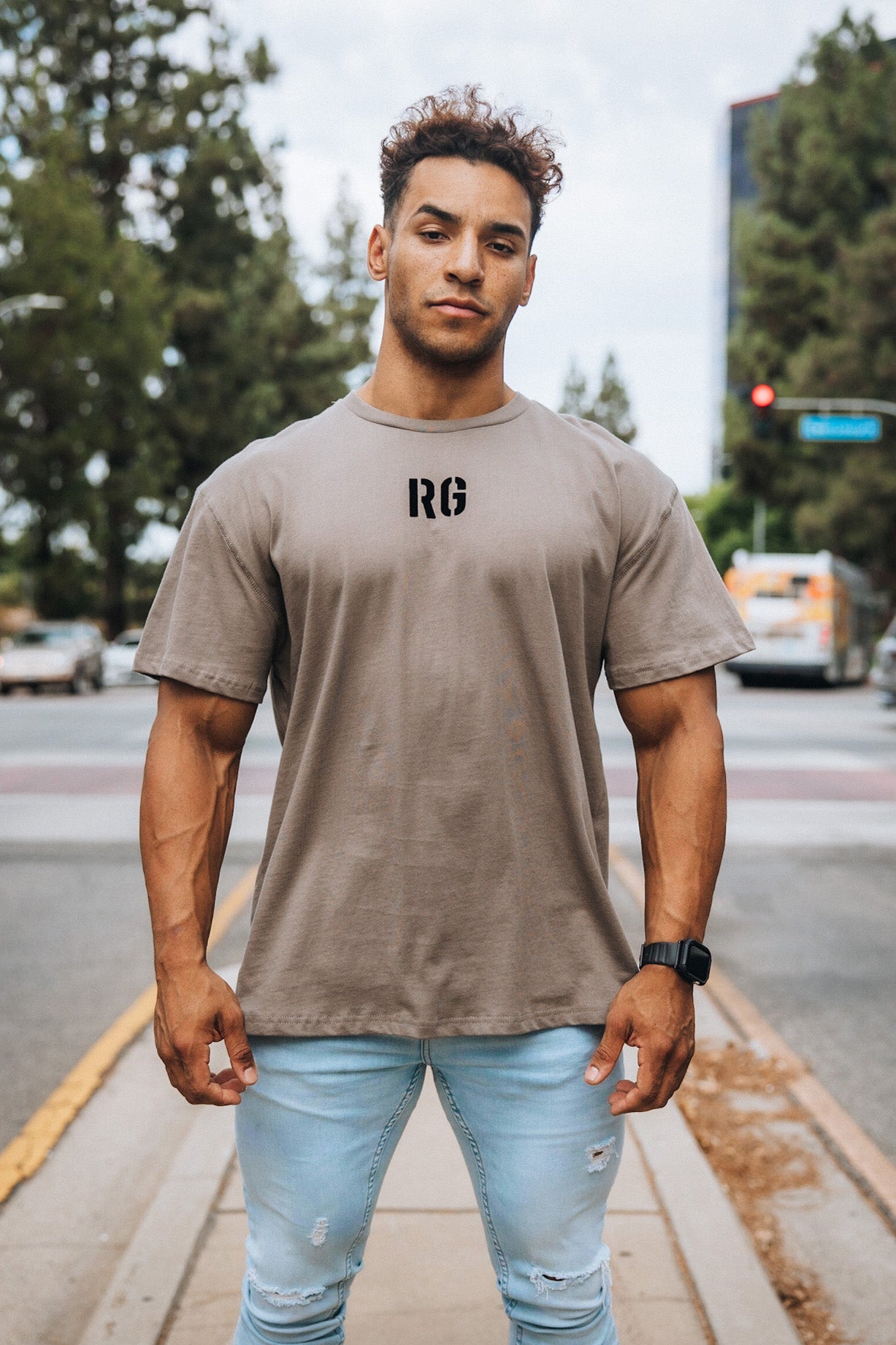 Rawgear RG Velvet Logo Oversized T-shirt - RG436