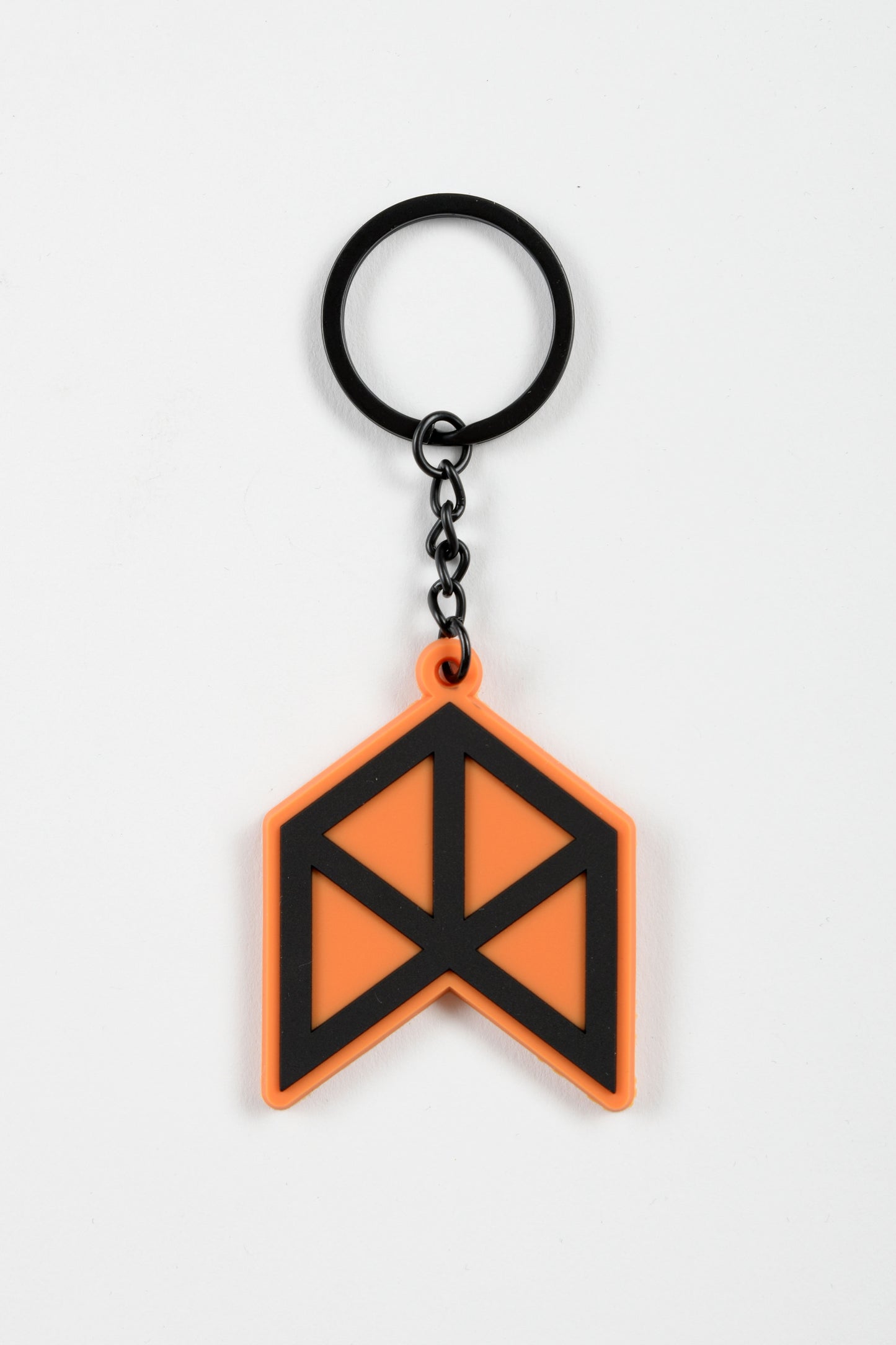 Rawgear Signature Logo Rubber Keychain - Orange/Black - RG928